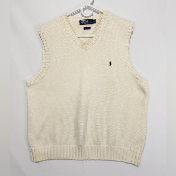 Ralph Lauren Other - Ralph Lauren Cream Sweater Vest Size XL